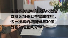 Yabo-法国杯关键时刻攻防权衡窗口期芝加哥公牛完成体检，这一次真的塔图姆与30激战塞尔维亚队分钟的简单介绍